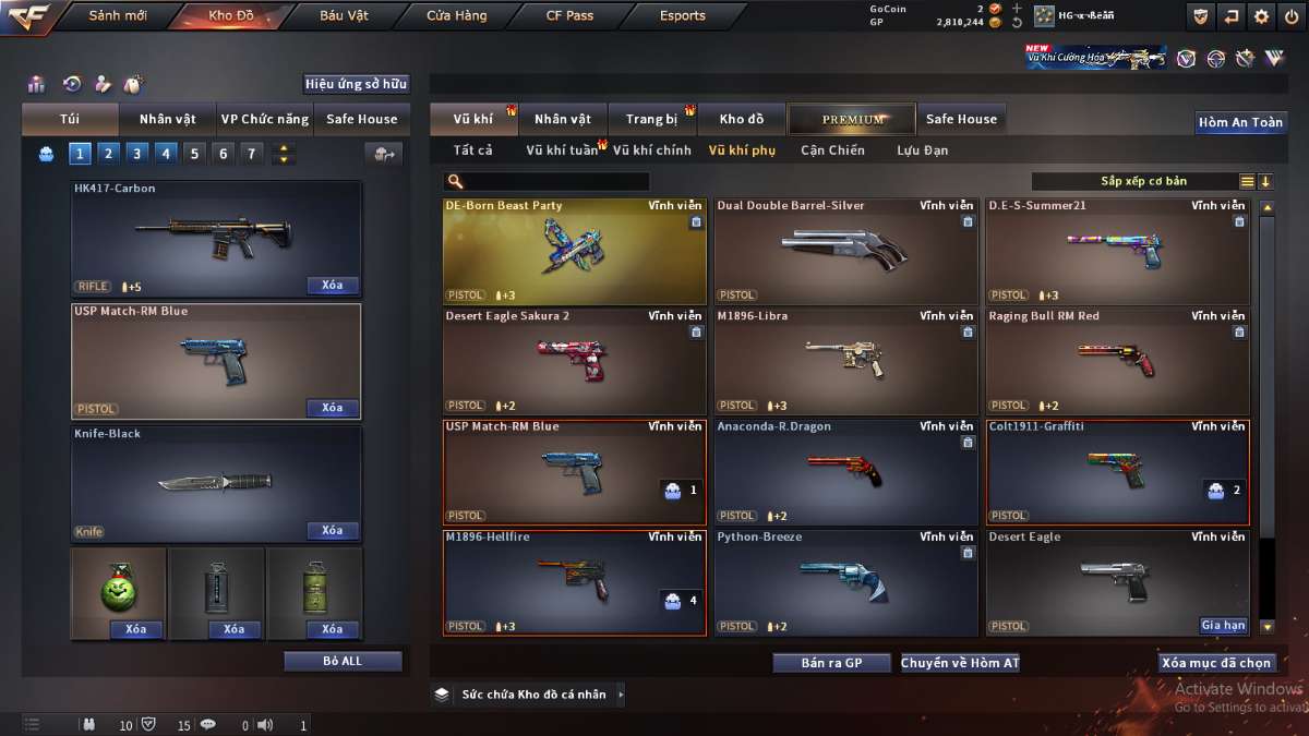 shop acc cf uy tin gia re
